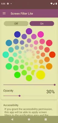 Screen Color Filter Lite android App screenshot 9