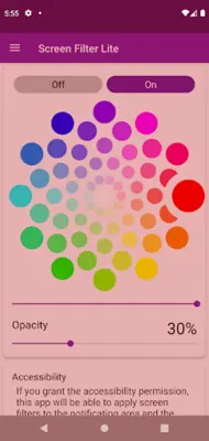 Screen Color Filter Lite android App screenshot 11