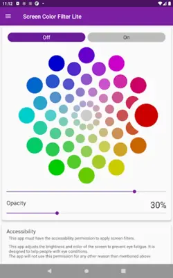 Screen Color Filter Lite android App screenshot 5